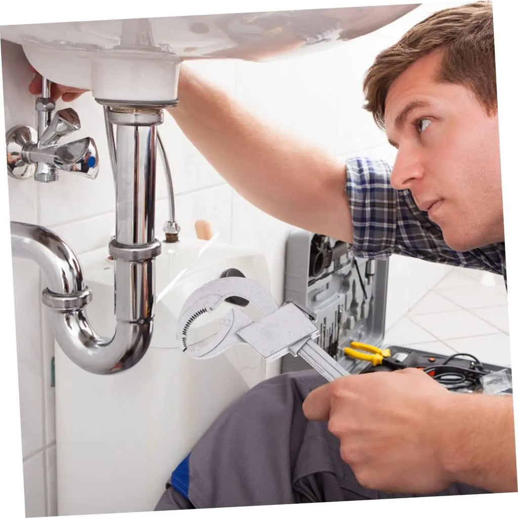 Universal Adjustable Wrench - Perfect for Faucet & Sink Repairs, Bathroom Maintenance, and Pipe Work