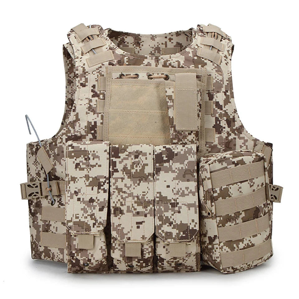 FX Camouflage Hunting Military Tactical Vest, Wargame Body Molle Armor, CS SWAT Team, Outdoor Jungle Equipment
