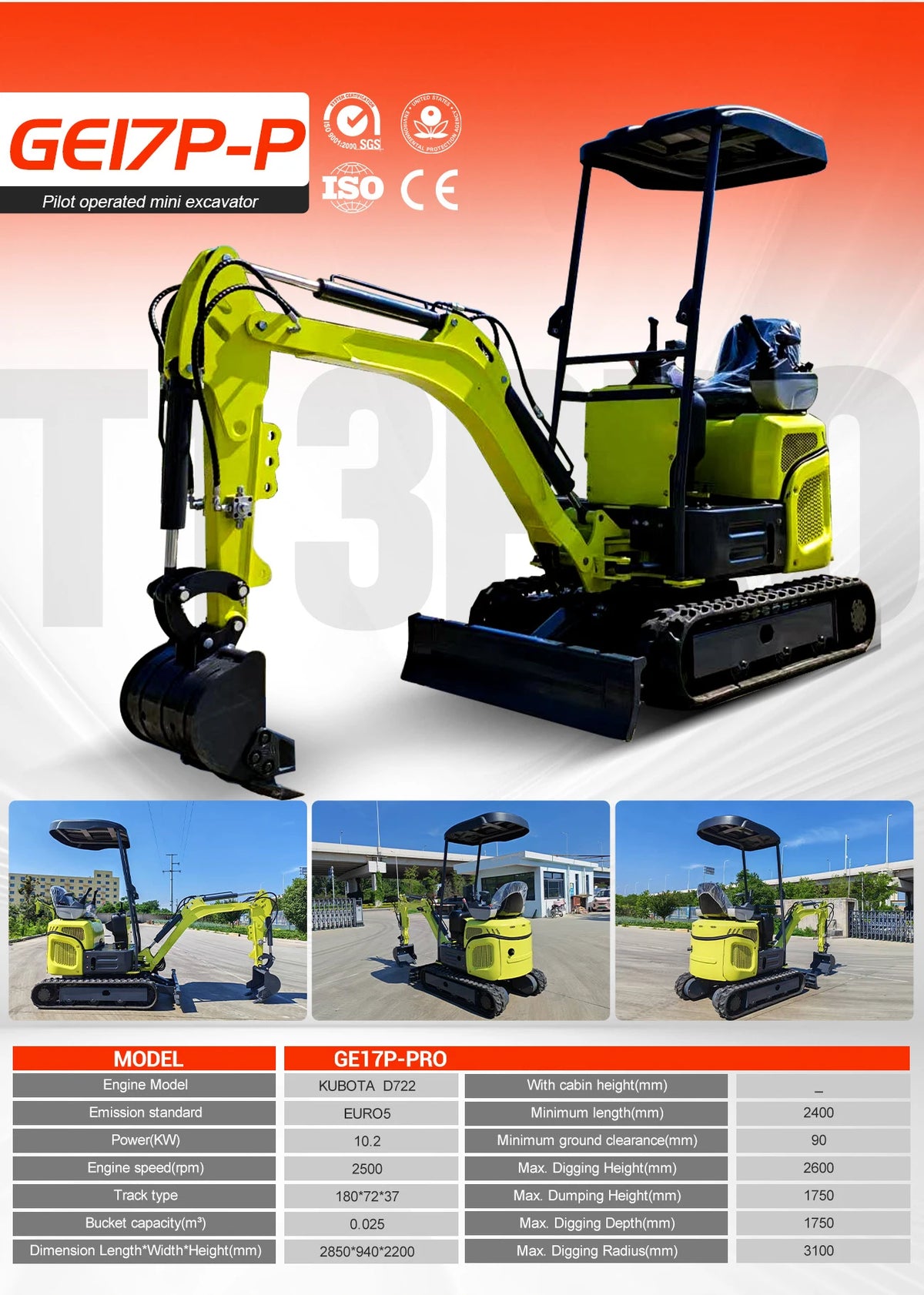 Wholesale Mini Excavators1.8 Ton Fast Delivery Multifunctional Mini Digger Machine Customize EPA Engine Small Excavator Digger