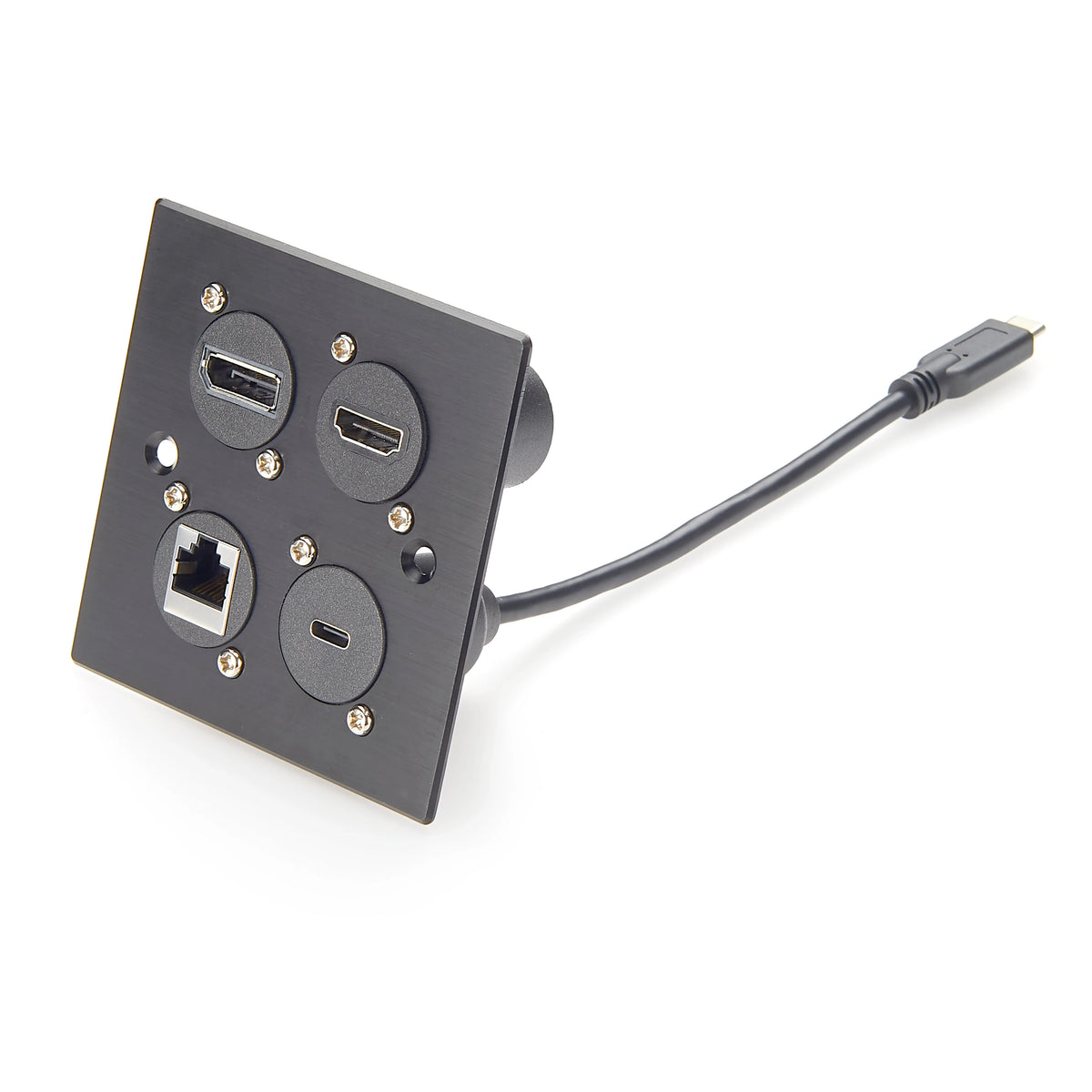 D-Type USB 3.1 C Male to Female Extension Cable Flange Chassis Panel Mount Bulkhead USB Type C Adapter 10Gbps Data Transfer