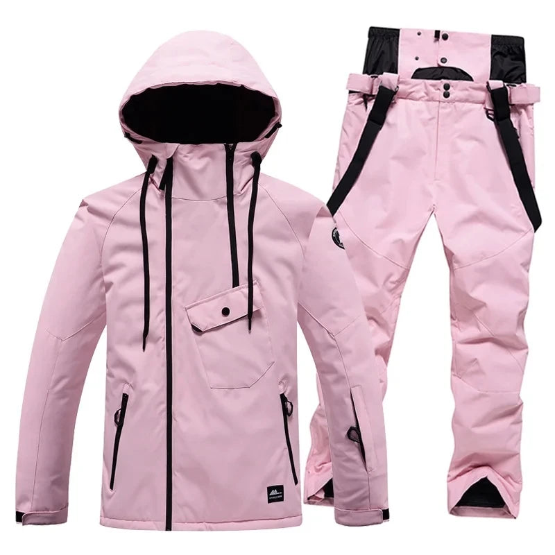 Pure color, Men and Women, Winter Snow Wear, Snow Ski, Suit Sets, Snowboarding Suit, Ski Jacket and Pant, Ski Suit Jacket, adult