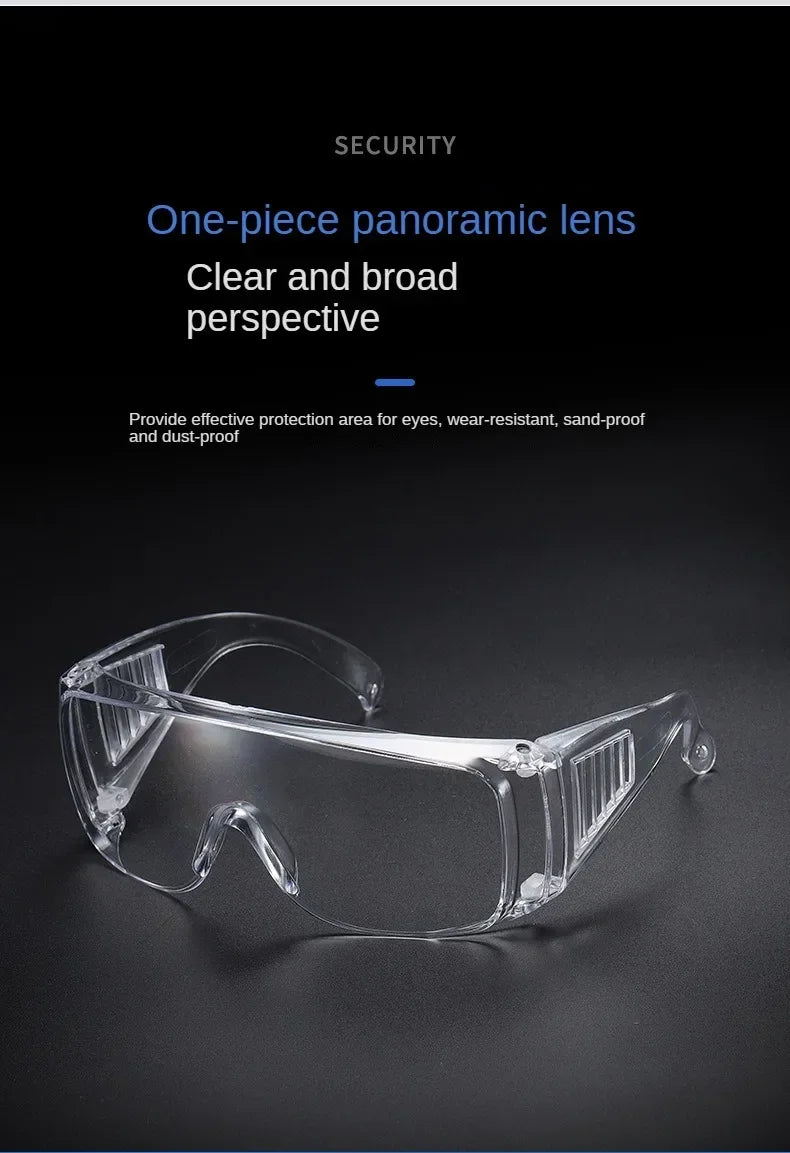 Blinds Goggles Splashproof Industrial Impact Resistant Anti-fog Waterproof Beads Cycling Safety Goggles Safety Protection Clear