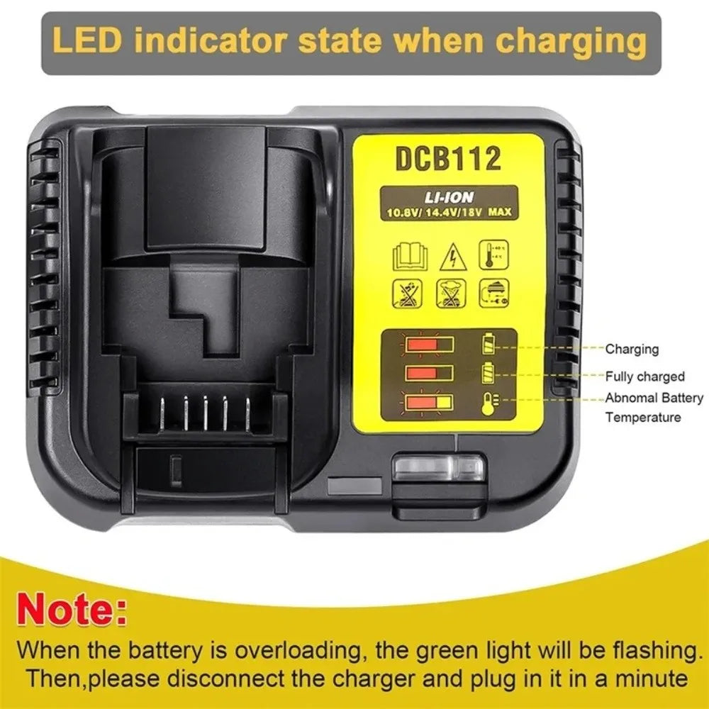 DCB112 Lithium Battery Charger 18V 20V Converter Base Battery Adapter Plastic Electrical Tool Accessory