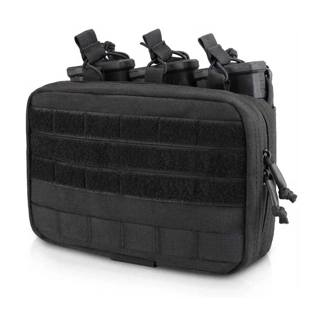 Triple Mag Pouch 5.56/.223 Tactical Magazine Pouch Molle Rifle Chargers Holder Admin Pouch EDC Organizer Detachable Molle Pouch
