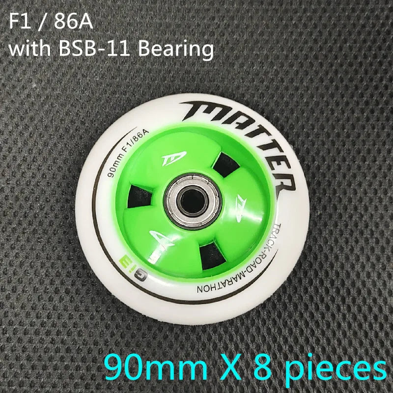 MATTER Gi3 inline speed skates tyre G13 speed skating wheels 86A 90mm 100mm 110mm Track Road Marathon Race ruedas F1 Speed Wheel