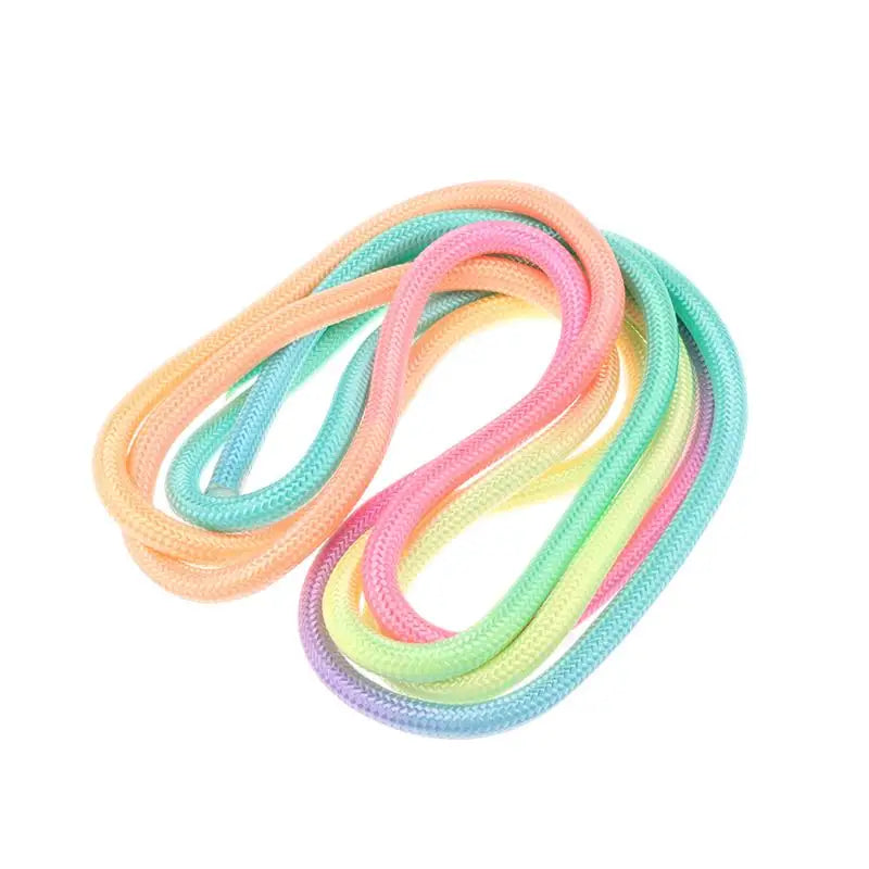 Gymnastics Arts Rope Jumping Rope Fitness Rainbow Color Sports Training Rope Rhythmic Gymnastics Rope Sport Tool