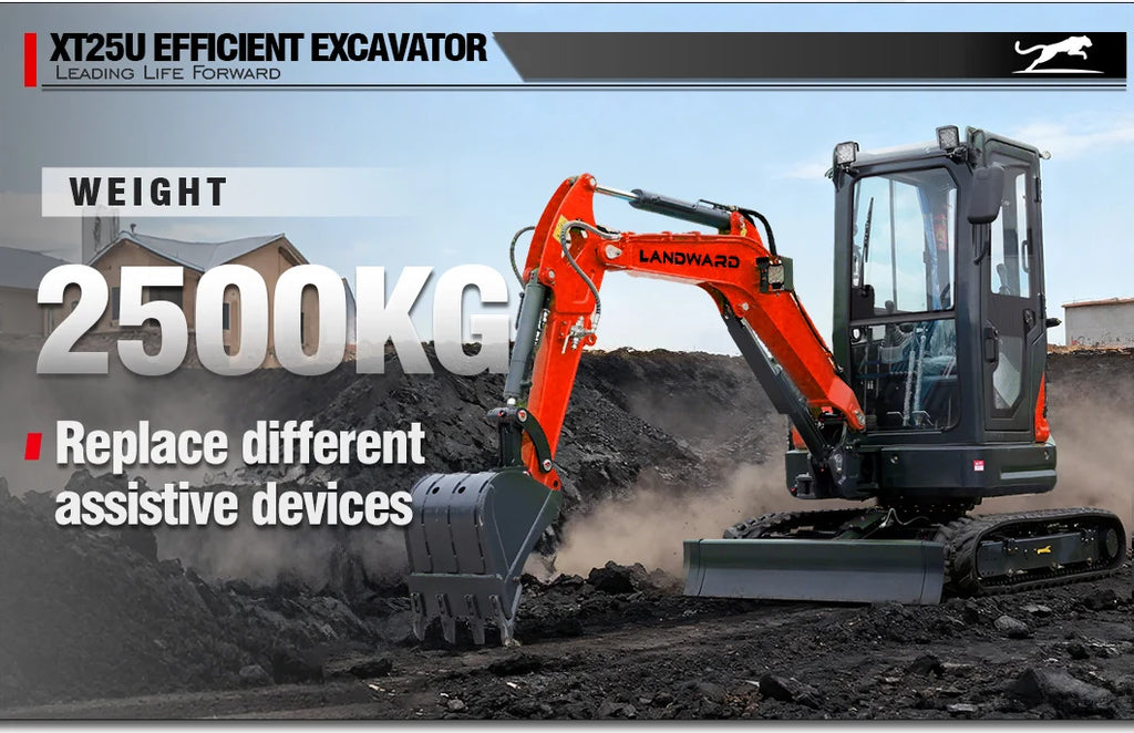 New 2.5 Ton Mini Excavator Agriculture Excavators XT25U Optional Diesel Engine Customize Euro 5 Hydraulic Crawler Mini Excavator