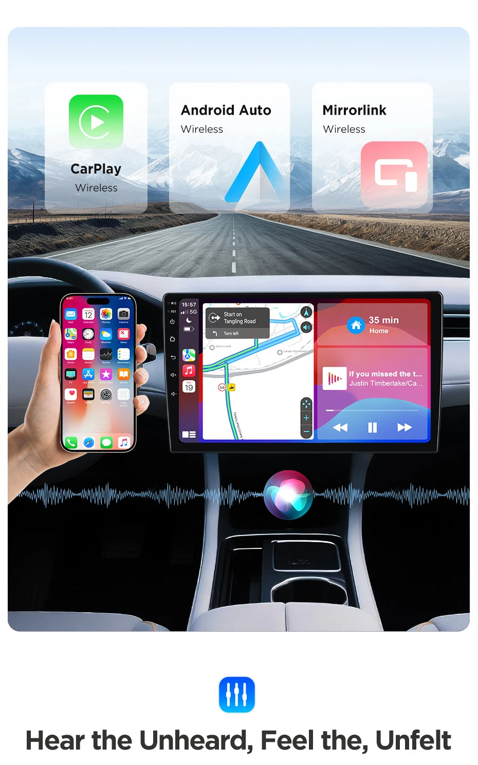 Junsun Wireless CarPlay Android Auto Car Radio For Skoda Fabia Mk2 (5J) 2007-2014 Built-in Cooling Fan Android GPS Navigation Multimedia Player WiFi DSP RDS BT SWC IPS Touch Screen Autoradio Video Player Head Unit Stereo