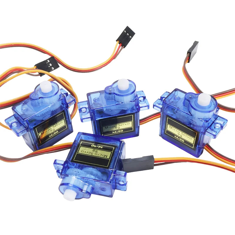 1Pcs - Sg90 Servo Motor Micro 9g 180 360 Degree Mount Sg90 Kit Without Metal Gear Pro Rc Car Toy Airplane Arduino Uno Diy