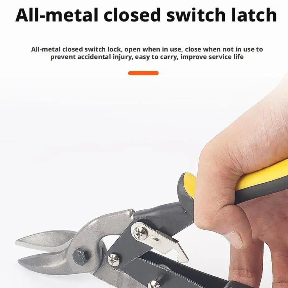 Aviation Scissor Tin Snips Metal Sheet Cutting Snip Cutter Multifunctional Straight Scissor Industrial Professional Hand Tool