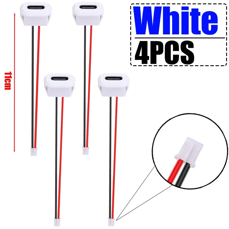 USB Type C Connector Jack Female Type-C with Card Buckle 3A High Current Fast Charging Jack Port USB-C Charger Plug Socket