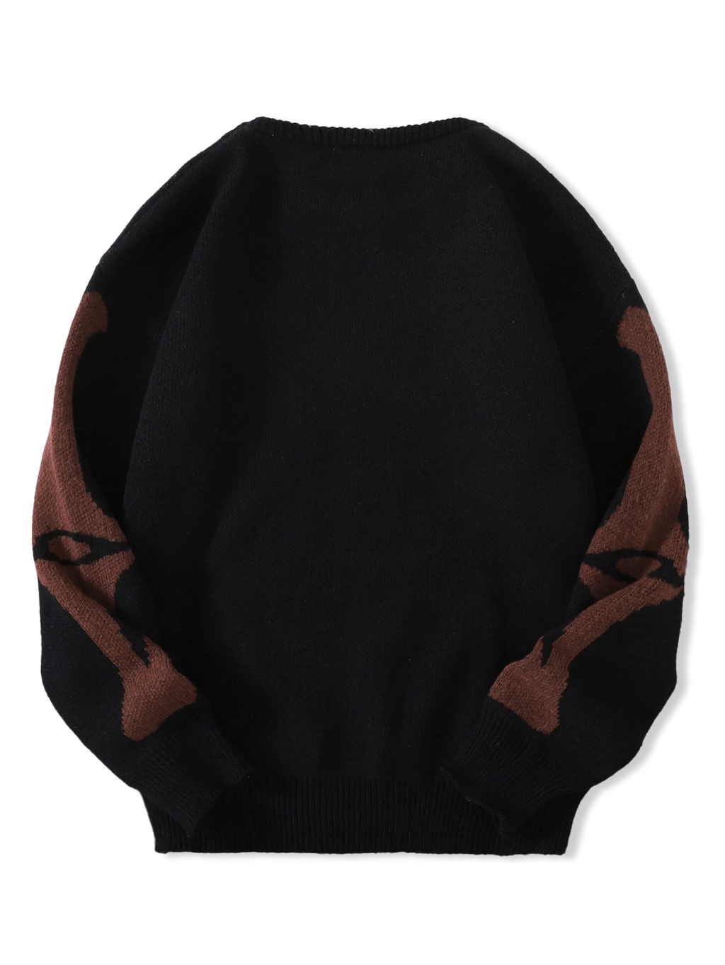 New Popular Autumn and Winter Backbone Jacquard Pattern Pullover Sweater Casual Round Neck Knitted Men's Pullover
