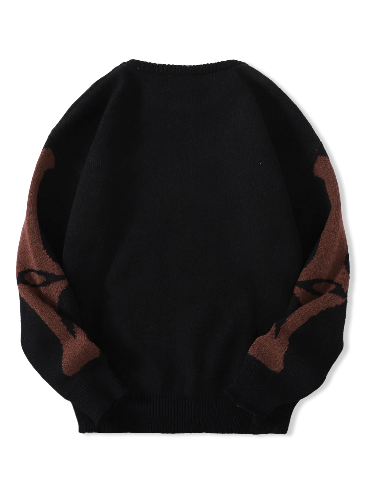 New Popular Autumn and Winter Backbone Jacquard Pattern Pullover Sweater Casual Round Neck Knitted Men's Pullover