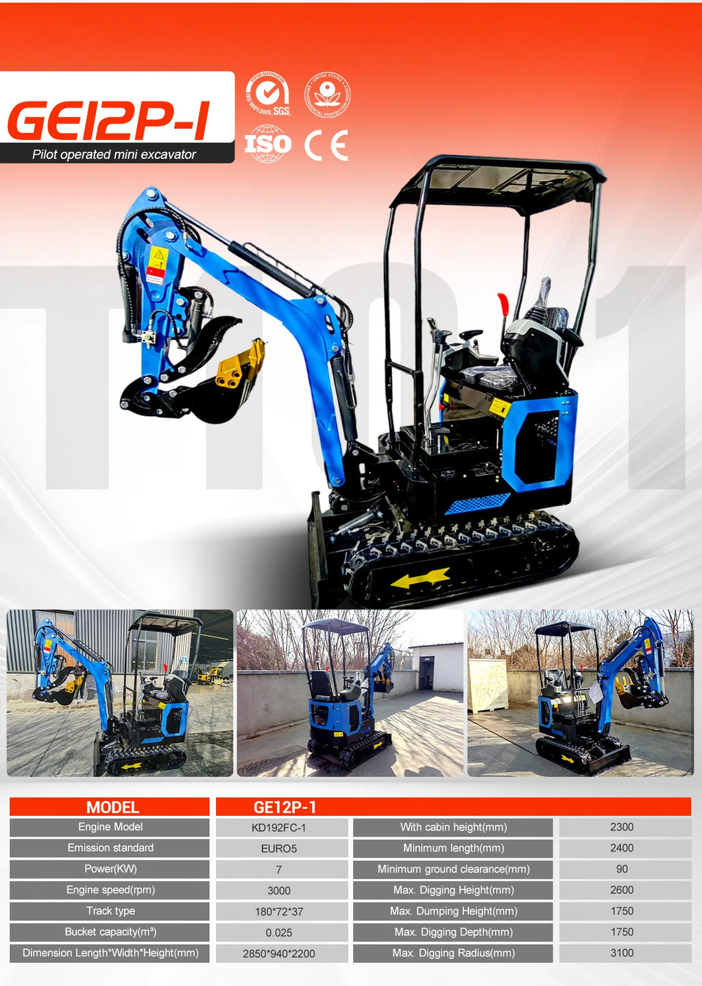 Wholesale Mini Excavators1.8 Ton Fast Delivery Multifunctional Mini Digger Machine Customize EPA Engine Small Excavator Digger