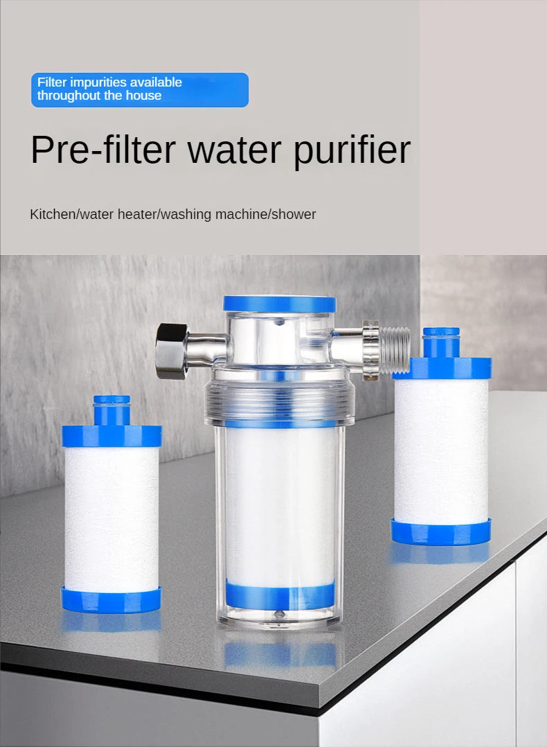 Purifier Output Universal Shower Filter PP Cotton Shower Strainer Water Pre-filter For Washing Machine Kitchen Faucet Accessory