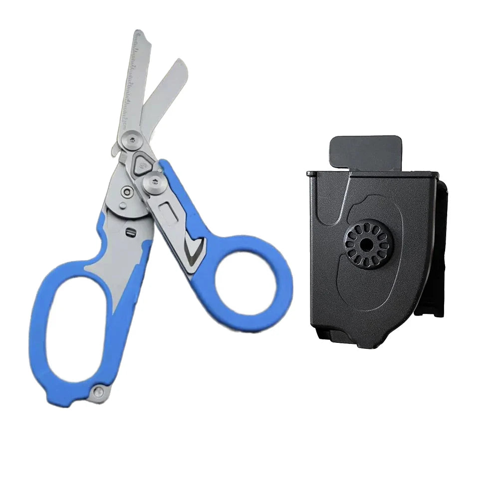 6 In1 Multifunction Medical Emergency Response Raptors Shears Foldable Scissors Pliers Tactical Outdoor Survival Tool Equipmen