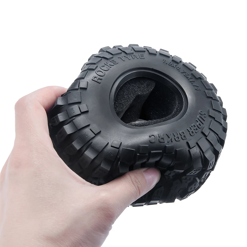 AXSPEED 4PCS Rubber Tyres 120/125/137/150mm for 1.9 2.2 Wheel Tires Axial SCX10 Wraith D90 D110 TRX4 TRX6 1/10 RC Crawler Car
