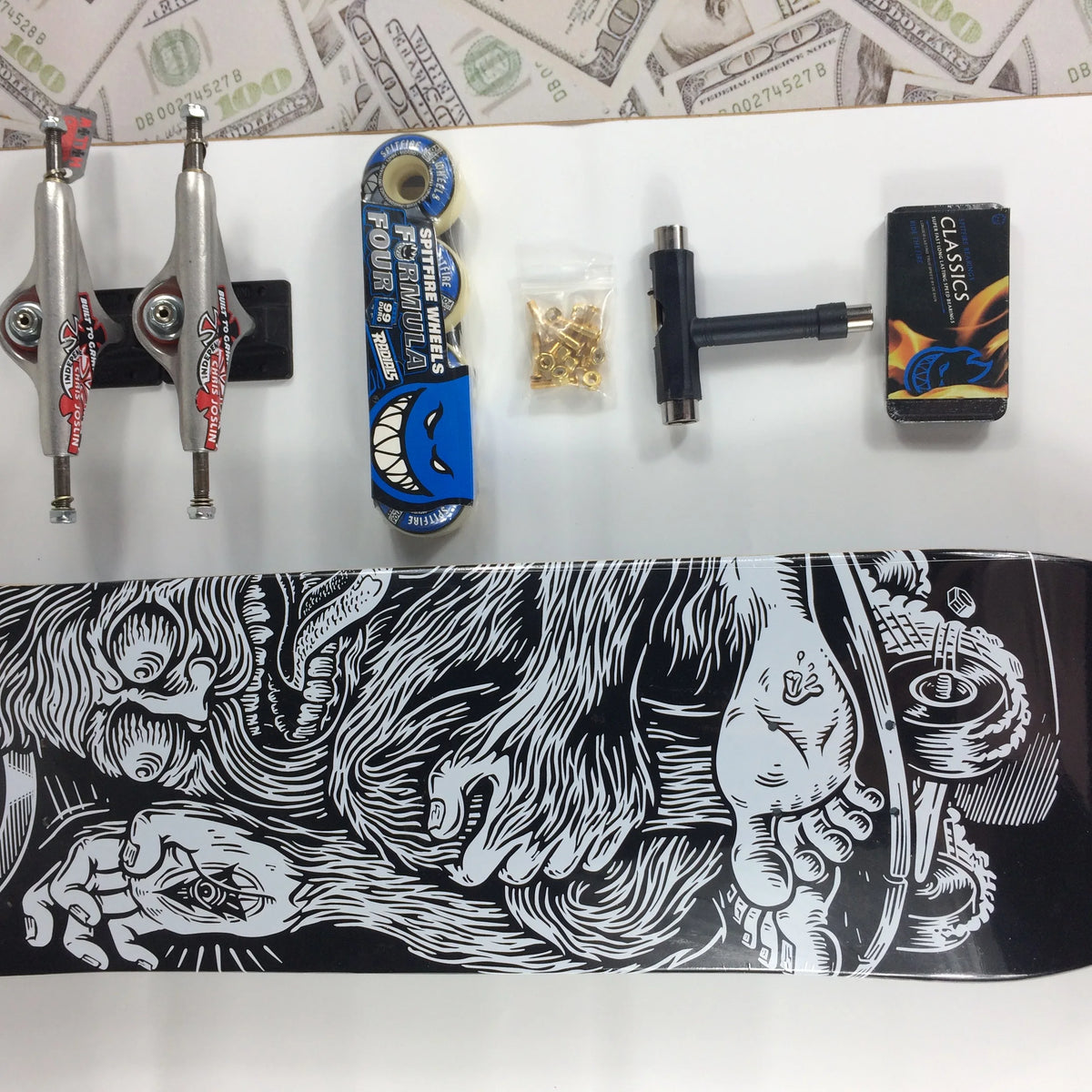 Skateboard Complete Set 100% Canada Maple Double Rocker7.75/8.0/8.125/8.25/8.3/8.5 Inch Size  Pro Skate  High Quality