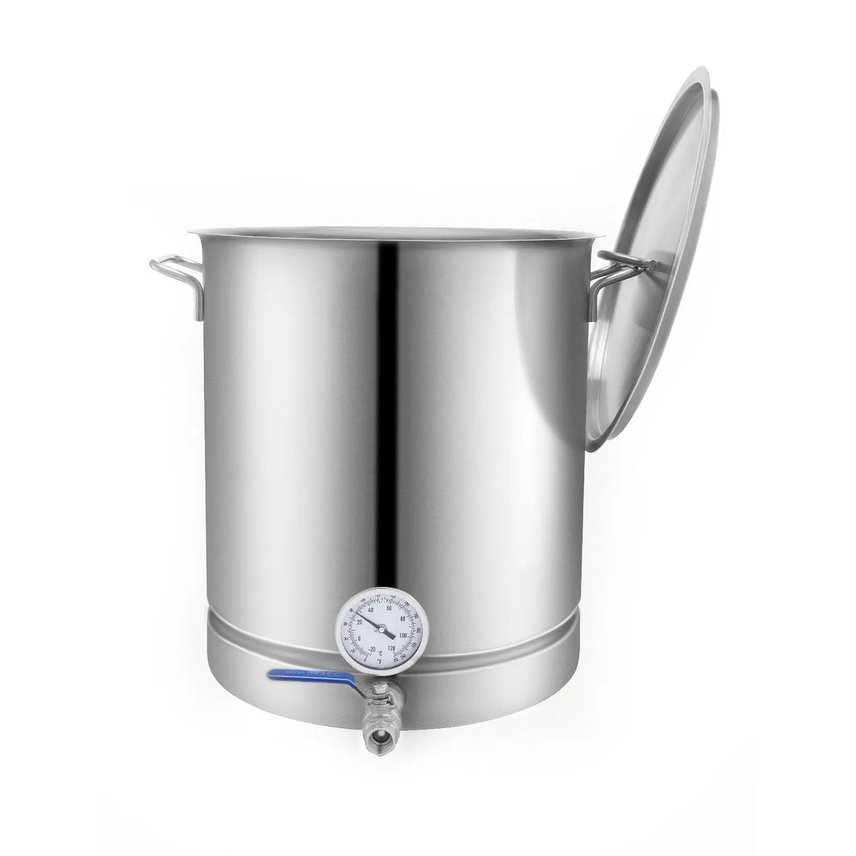 16 GALLON Tri Ply Bottom Stainless Steel Kettle Home Brewing Supplies with Lid Brewing Pot for Beer & Wine Includes Ha