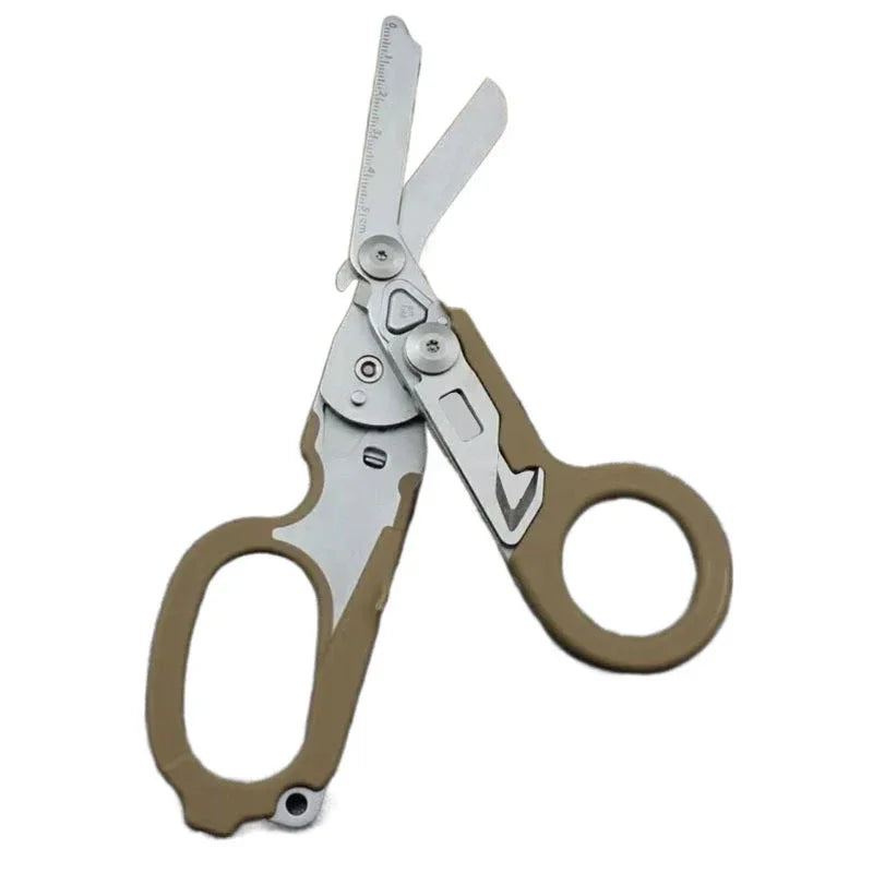6 In1 Multifunction Medical Emergency Response Raptors Shears Foldable Scissors Pliers Tactical Outdoor Survival Tool Equipmen
