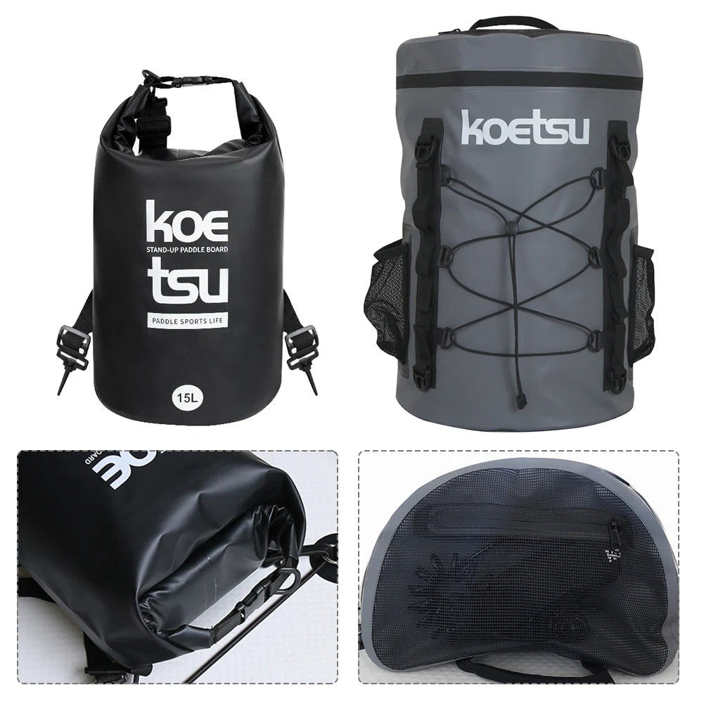 15/40L Paddle Board Bag Waterproof Paddle Board Storage Bags Large Capacity Stand Up Paddleboard Deck Cooler Bag for SUP & Kayak
