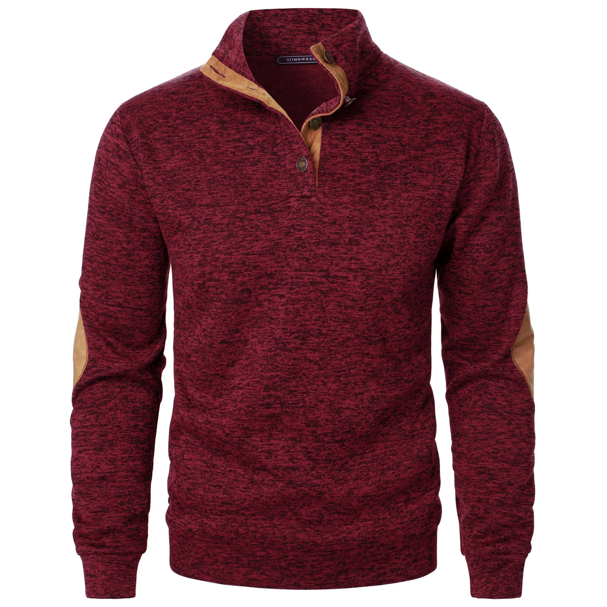 Autumn and winter men's stand collar long sleeve casual knitted sweater top