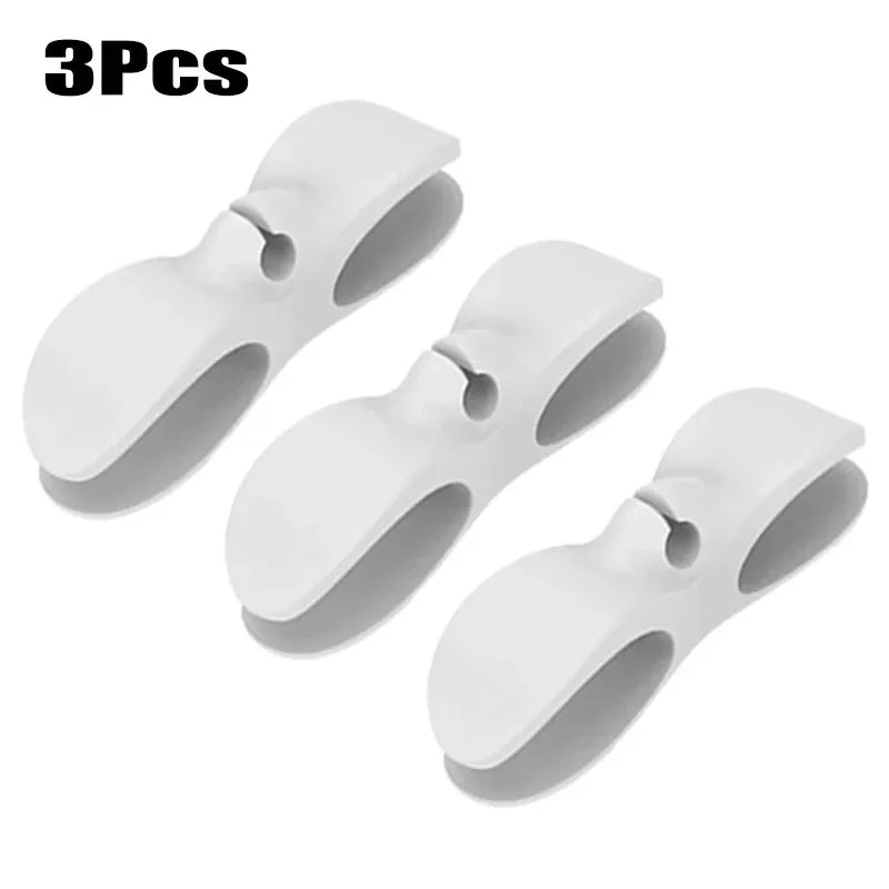Shelf Silicone Cable Winder Home Bracket Clip Kitchen Organizer Coffee Machine Air Fryer Hook Tool 3/6Pcs Storage Organization