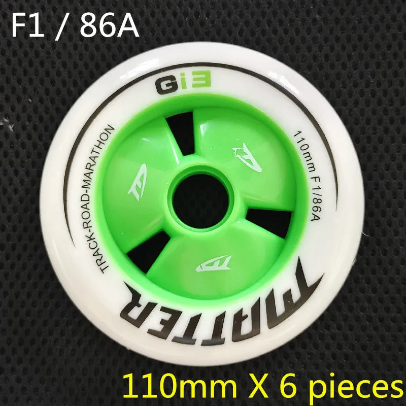 MATTER Gi3 inline speed skates tyre G13 speed skating wheels 86A 90mm 100mm 110mm Track Road Marathon Race ruedas F1 Speed Wheel