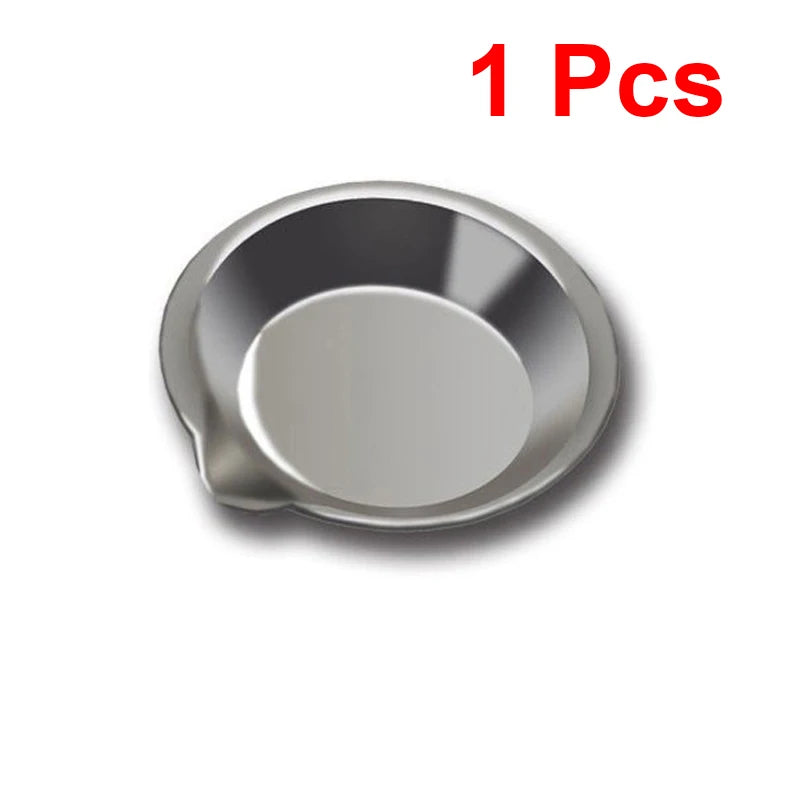 1-10pcs Stainless Steel Painting Palette Spouted Color Bowls Oil Paint Trays Paint Color Mixing Cups For Art Stationery Supplies