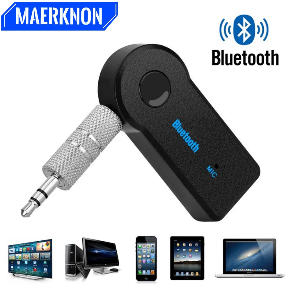 Car Bluetooth 5.0 Receiver 3.5mm Jack Wireless Bluetooth Transceiver Adapter For Car Kit Music Audio Aux A2dp Earphone Receiver