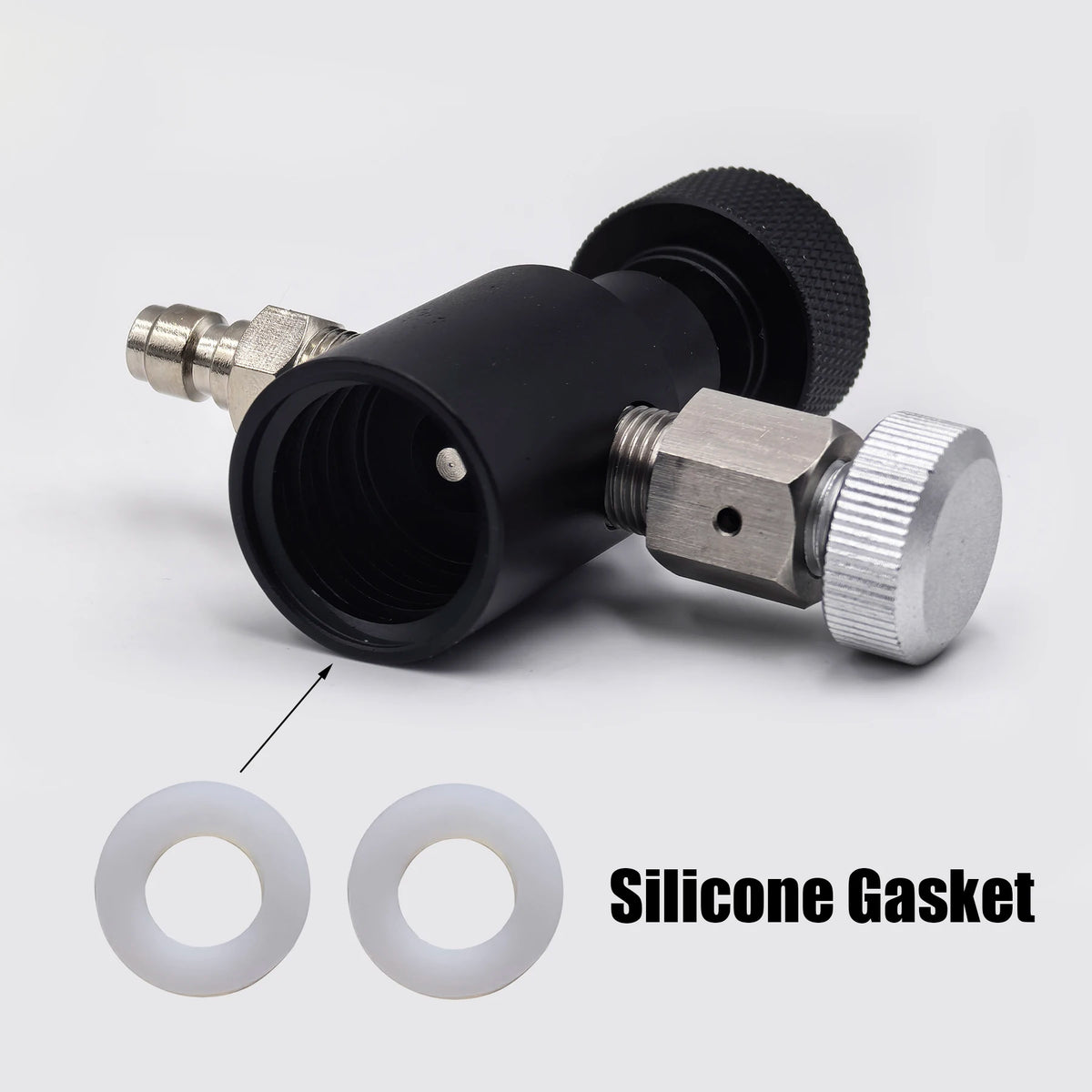 Sparking Water Maker Cylinder CO2 Filling Station, Carbon Dioxide Tank Refill Adapter Connector W21.8-14 or G3/4 or CGA320