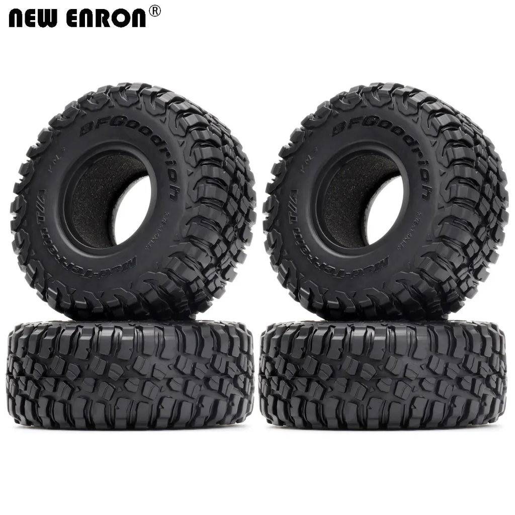 4Pcs 1.55" 95*35MM Wheel Tires 1.55 Inch Rubber Tyre for RC Car Crawler D90 TF2 Tamiya CC01 LC70 LC80 Axial 90069 JIMNY RC4WD