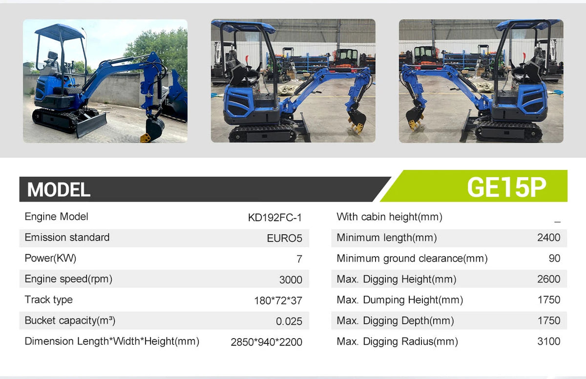 Multifunctional Mini Excavator 0.8-1 Ton Tiny Digger for Indoor Construction Narrow Space Soil Moving
