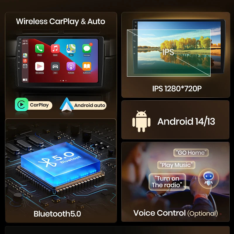 Junsun AI 4G LTE Wireless CarPlay Android Auto Car Radio For VW Volkswagen Golf 7 2013 2014 2015-2017 GPS Navi BT DSP RDS FM
