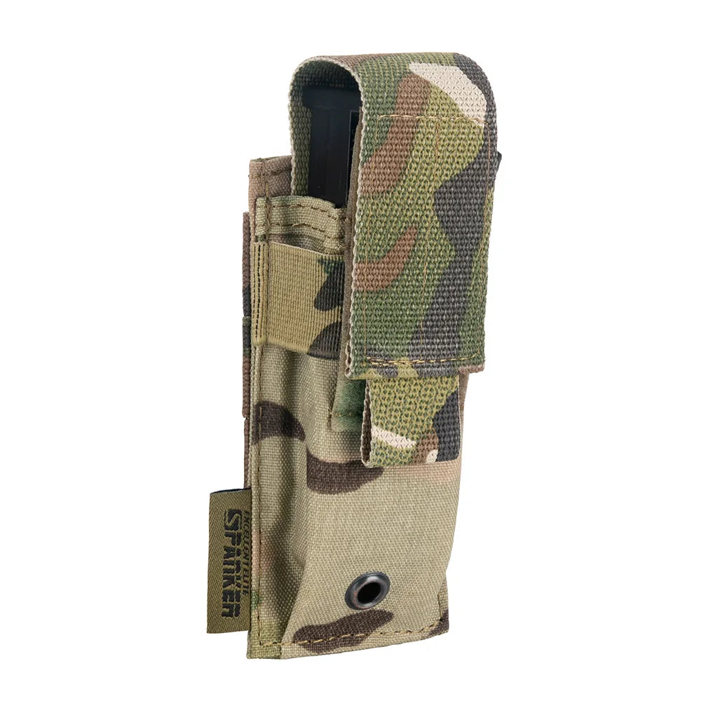 Airsoft Molle Pistol Pouch Tactical Single Magazine Pouch Flashlight Pouches 9mm Mag Bag Holder Bag Universal  Hunting Accessor