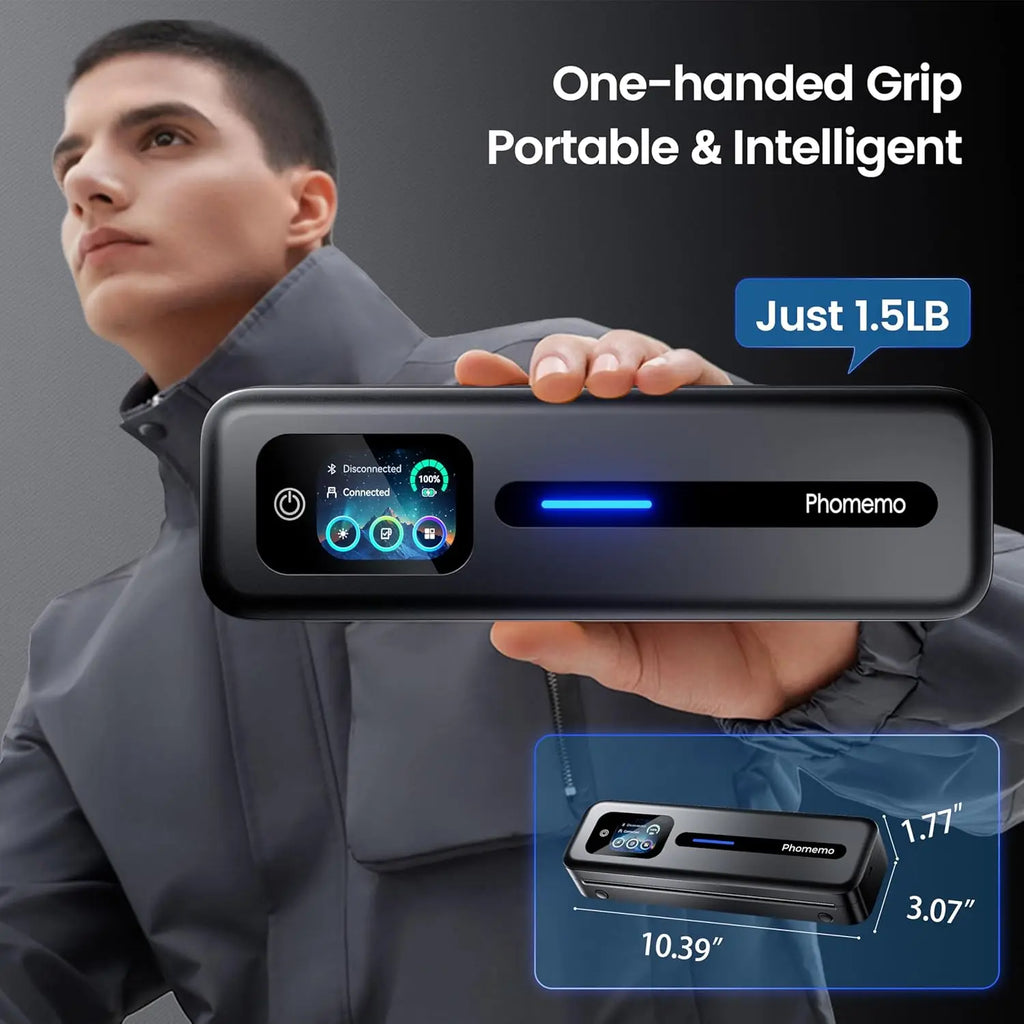 Phomemo M832D Touchscreen Portable Printer Thermal Inkless Supports Prints A4 & US Letter,Compatible with iOS/Android/PC