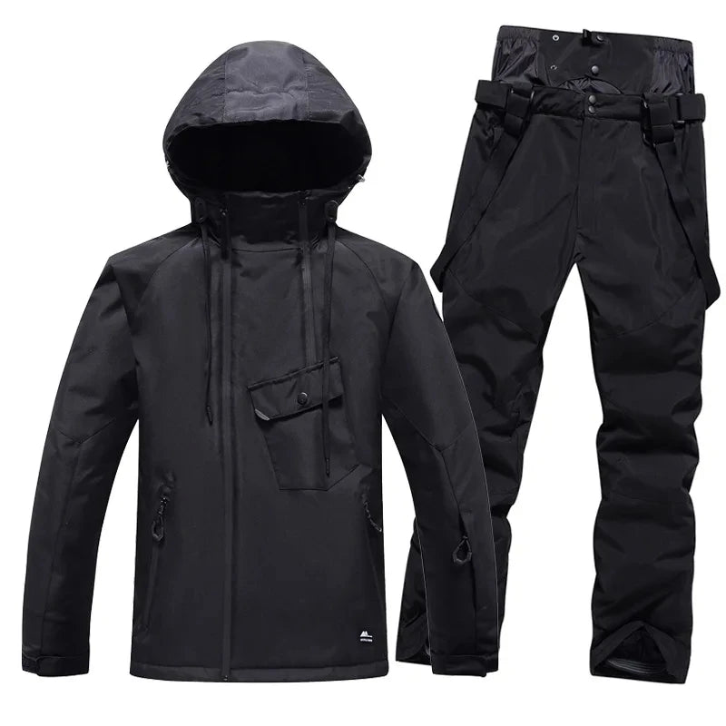 Pure color, Men and Women, Winter Snow Wear, Snow Ski, Suit Sets, Snowboarding Suit, Ski Jacket and Pant, Ski Suit Jacket, adult