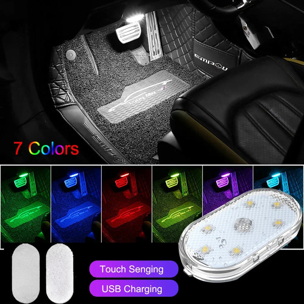 Touch Light Hand Car Roof Magic stickers Lamp Indoor Car Lighting Night Reading Light Reading Lamp Car Interior Lights