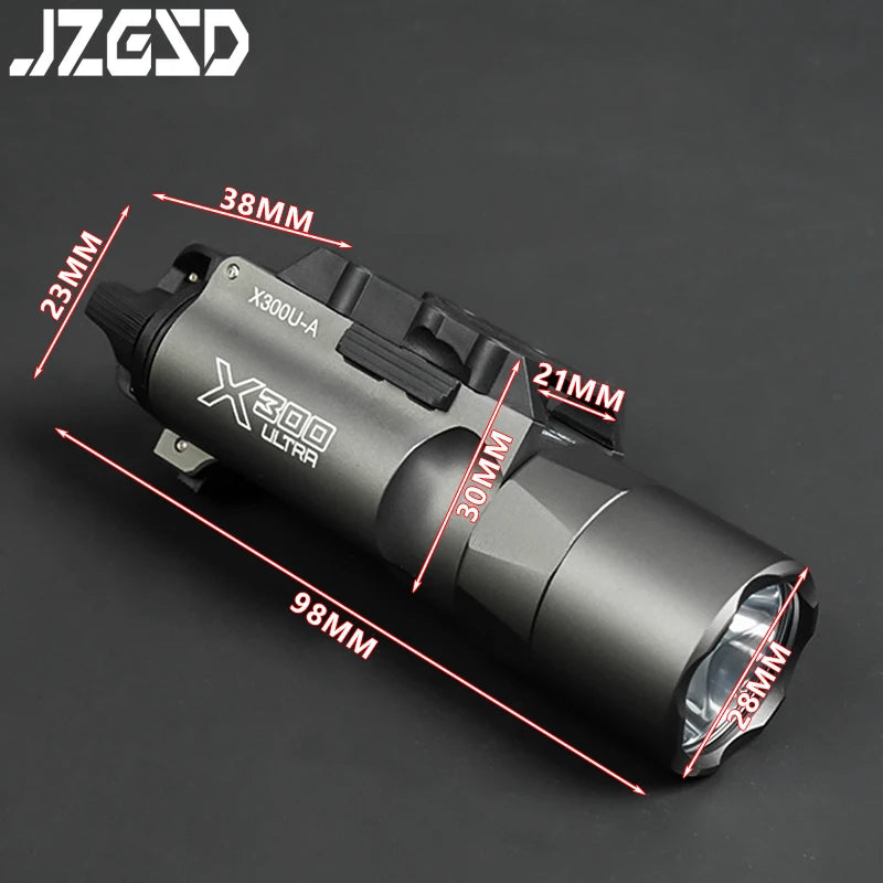 Tactical Gear SF X300U X300 Hanging Flashlight for Gloc G17 G19 Airsoft Hunting Scout Light Fit 20MM Rail Pistol Light
