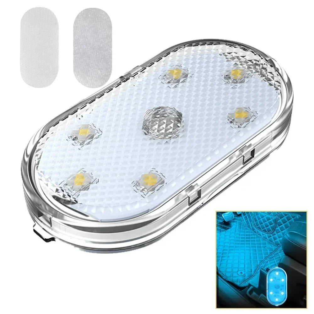 Touch Light Hand Car Roof Magic stickers Lamp Indoor Car Lighting Night Reading Light Reading Lamp Car Interior Lights