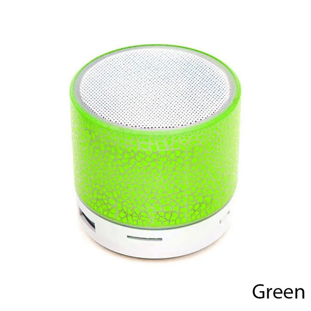 Mini Bluetooth Speaker Wireless Loudspeaker With LED Light USB TF Card AUX Subwoofer Portable Sound Column For Computer Laptop