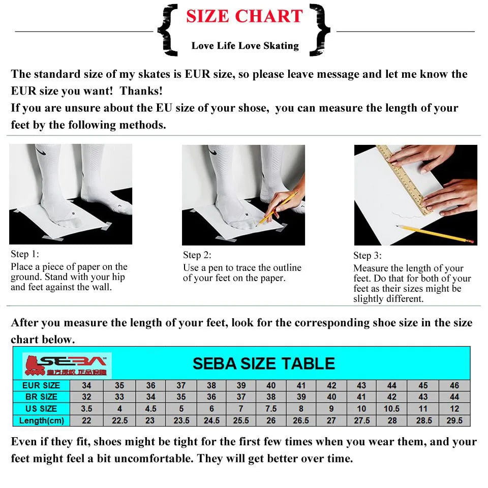 2023 Original SEBA EB Professional FR Slalom Inline Skates 35-45 Adult Roller Skating Shoes Sliding Free Skating Patines