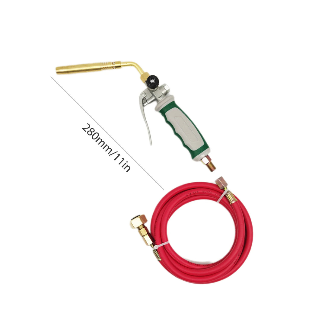 Germany Style MAPP Soldering Torches Double Switch Portable Liquefied Gas Burner Spiral Flame with 1.6m Rubber Hose for Barbecue