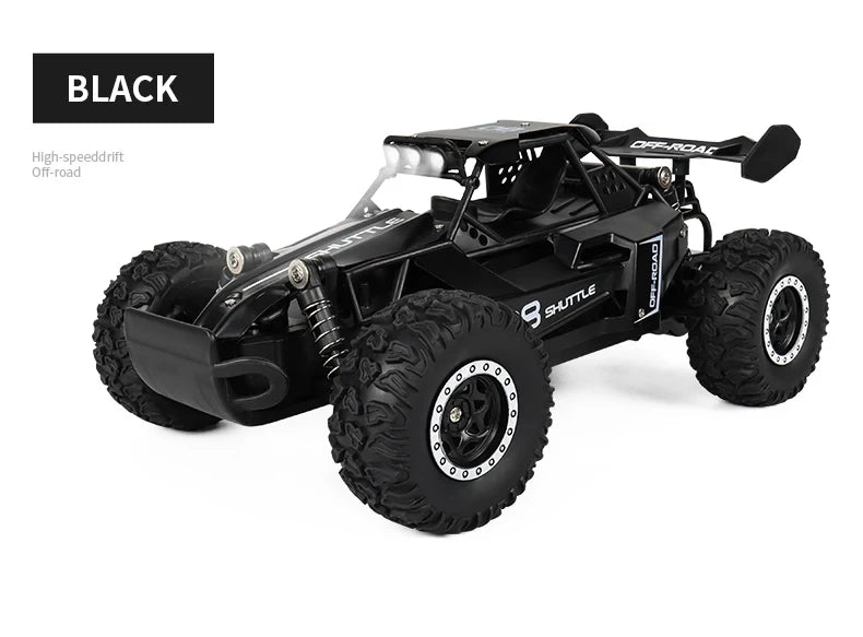 Oike Remote Control Car RC Drift Racing Vehicle Off Road Alloy 2.4G Radio High-Speed Trucks With LED Light Climbing Gift Kid Toy