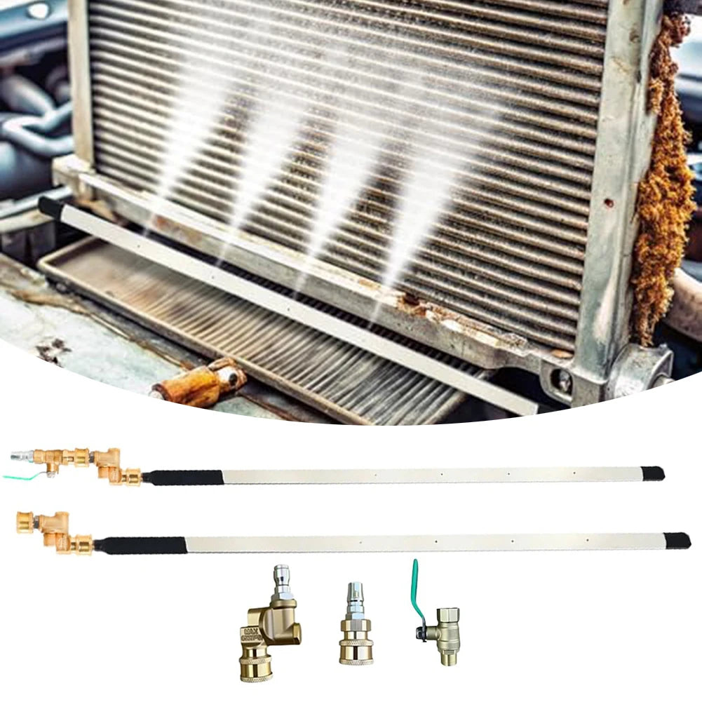 Portable Radiator Cleaning Tool 4500 PSI Radiator Flush Cleaner Tool 60CM Car Water Tank Cleaner Automotive Accessories