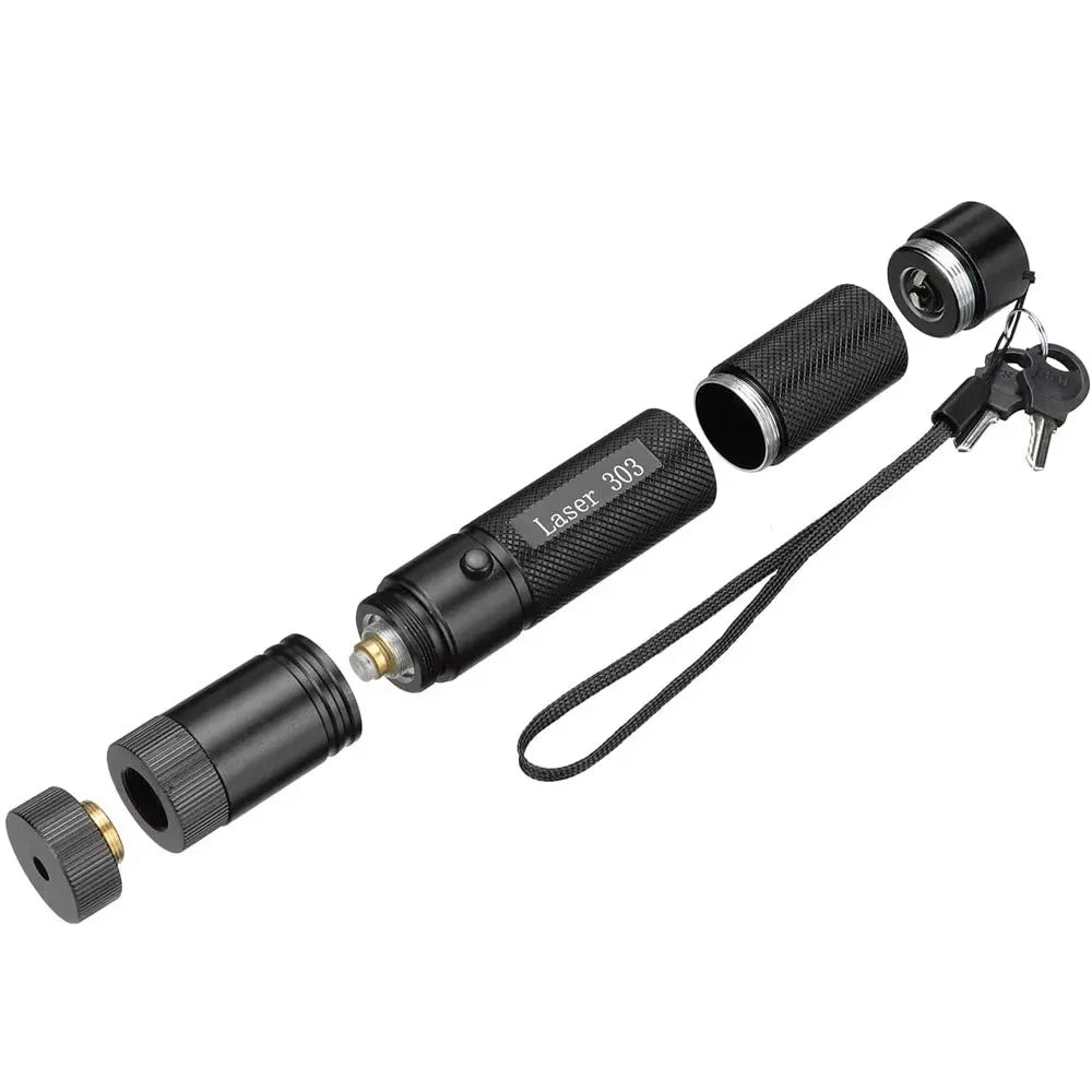 (Do not provide batteries) Green Light Portable Laser pointer LED Training Torch Pet Cat Tickle Toy Flashlight