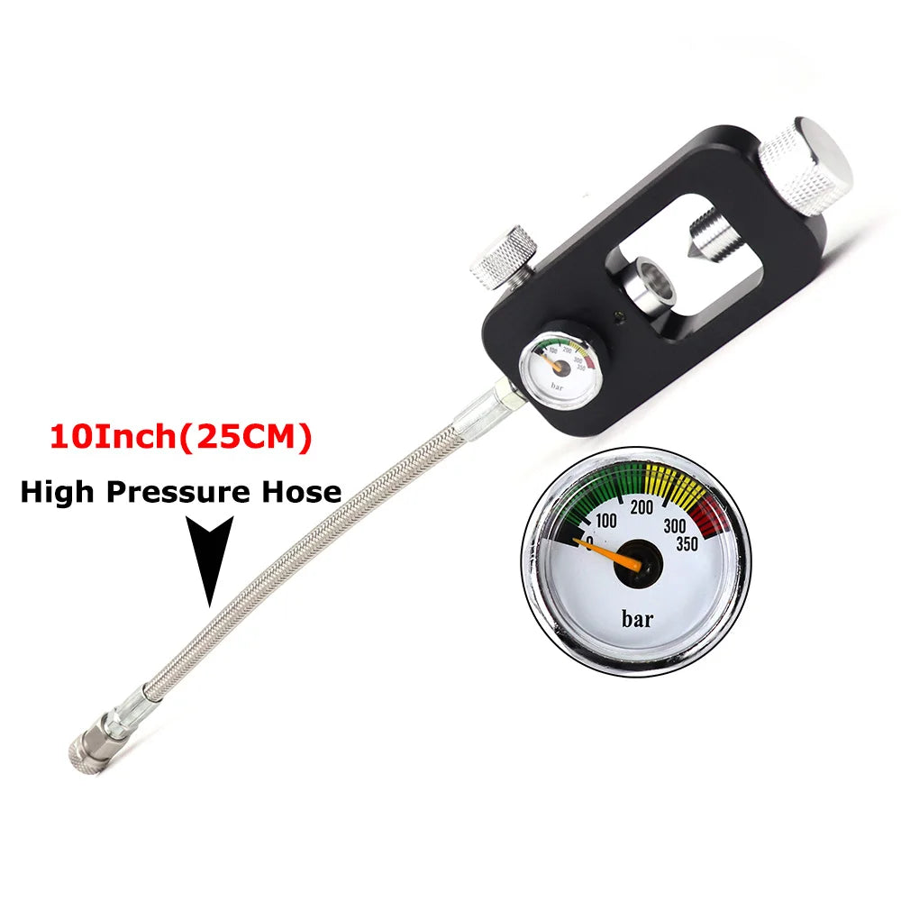 Scuba Refill Station For Filling Air Tanks From Scuba Cylinder Stainless Steel Braided Hose 4500psi
