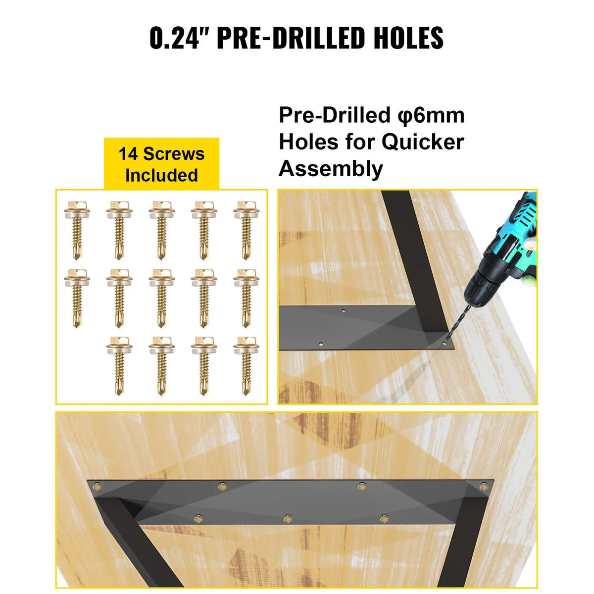 28x18 Inch Heavy-Duty Metal Table and Bench Legs Wrought Iron Coffee Table Z Shape Furniture Legs for Parks and Gyms