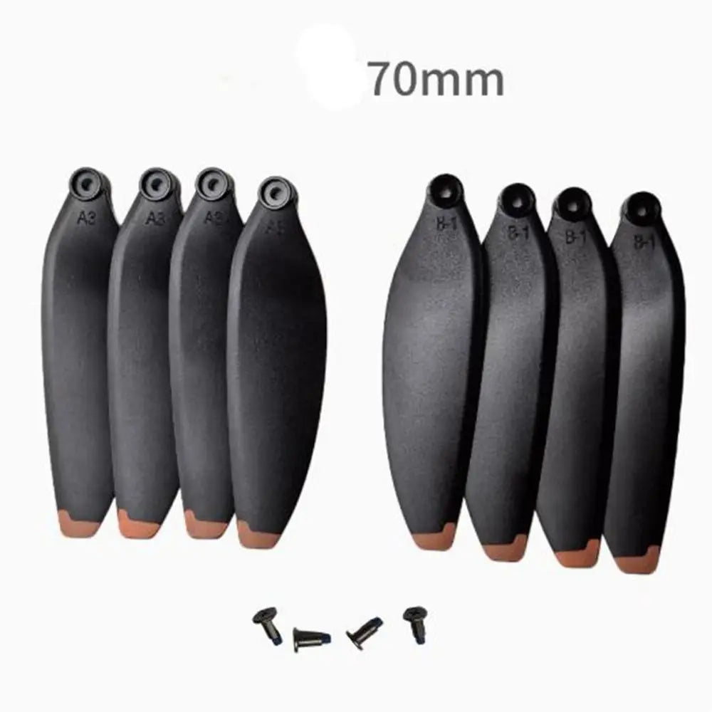 Universal Folding Propeller Blades Plastic 64mm/70mm Remote Control Drone Parts Black Quadcopter Spare Blade