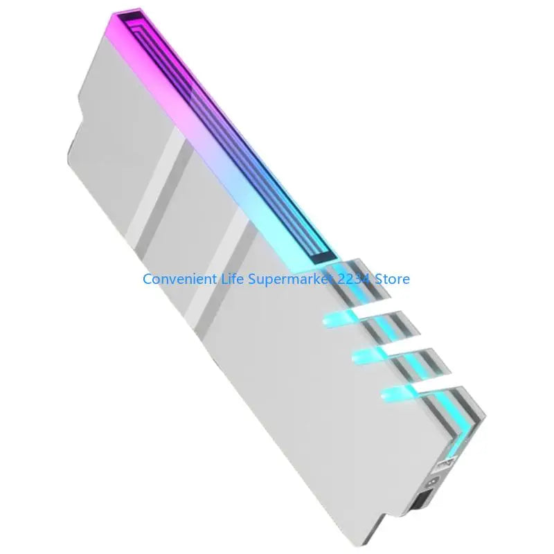 Enhances Heat Dissipation Memory Coolers Aluminum Alloy Compatible DDR4 DDR5 5V ARGB Lighting Toolless Design Low Noise